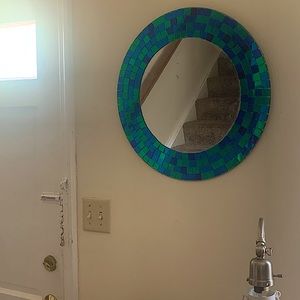 Y2K tile Circle Mirror